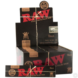RAW BLACK KINGSIZE SLIM PAPER  50s