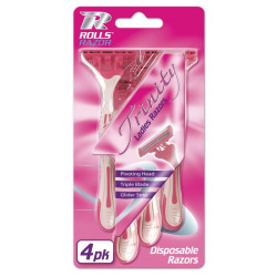 TRINITY LADIES RAZORS  4PK  RR1016