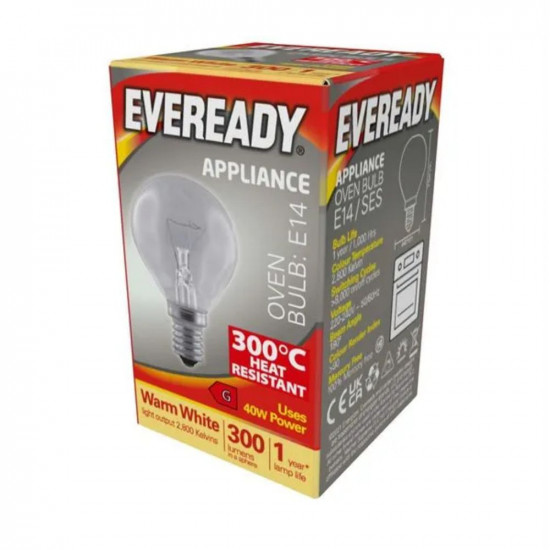EVEREADY OVEN BULB SES 40W 10PK S1024