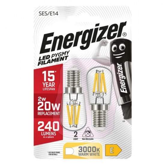 ENERGIZER LED PYGMY  BULB 2PK 2W=20W
