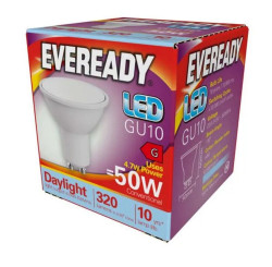 EVEREADY LED GU10 BULB 4.2W=50W *5PK*   