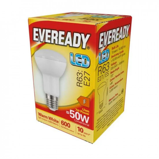 EVEREADY LED R63 BULB 7.8W=50W **EACH**
