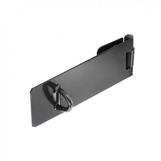 75MM HASP & STAPLE BLACK   S1451