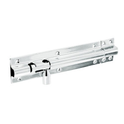 CHROME DOOR BOLT 100MM S1541
