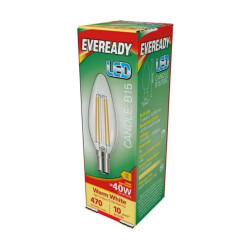 EVEREADY LED FILAMENT CANDLE BULB 5PK   