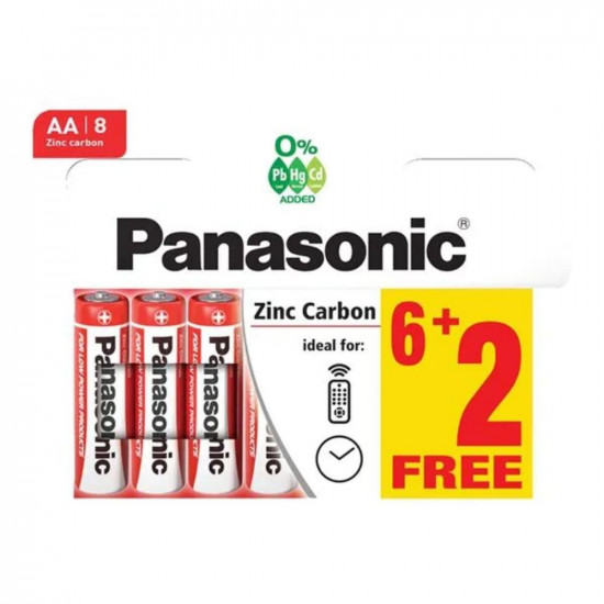 PANASONIC AA ZINC BATTERIES 8s *EACH*