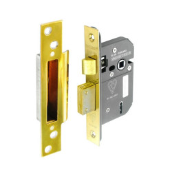 63MM 5LEVER SASH LOCK (BRASS) S1791     