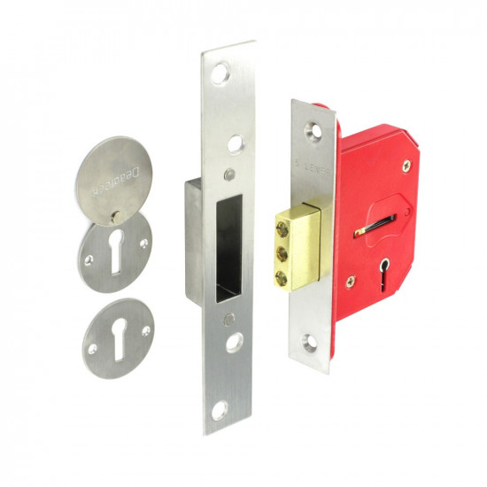 63MM 5LEVER DEAD LOCK (BRASS) S1804