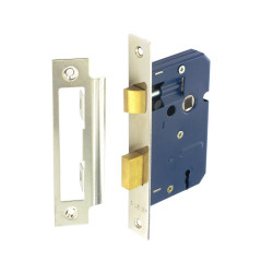 63MM 3LEVER SASH LOCK (NICKLE) S1822    