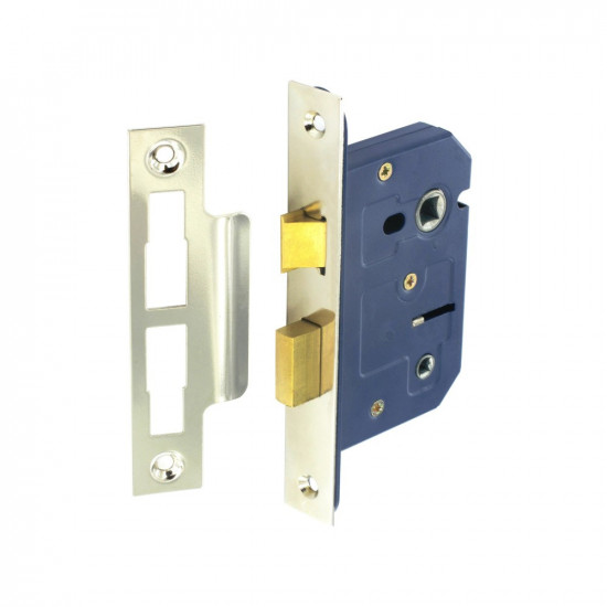 63MM BATHROOM LOCK (NICKEL) S1836