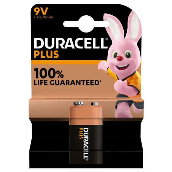 DURACELL PLUS POWER (+100%)  9V *10PK**