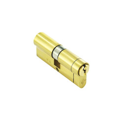 BS EURO CYLINDER 40x40MM BRASS S2062    