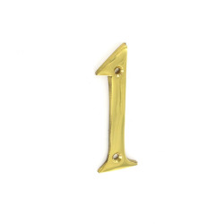 BRASS NUMERAL NO.1 75MM  S2501