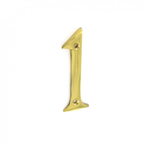 BRASS NUMERAL NO.1 75MM  S2501