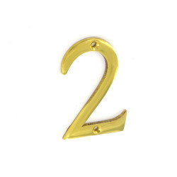 BRASS NUMERAL NO.2 75MM  S2502