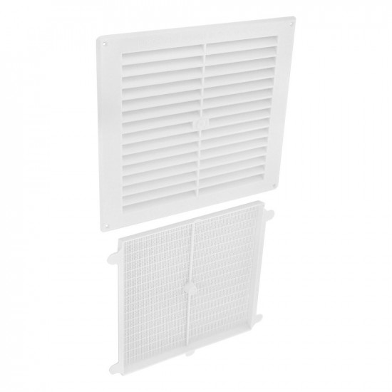 LOUVRE VENT WHITE PLASTIC 9