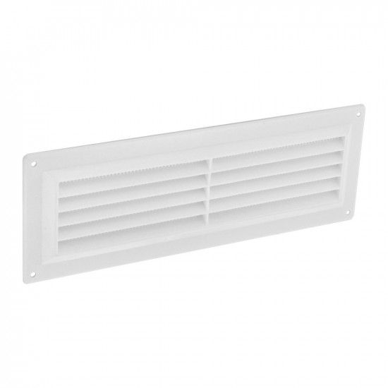 LOUVRE VENT WHITE PLASTIC 9