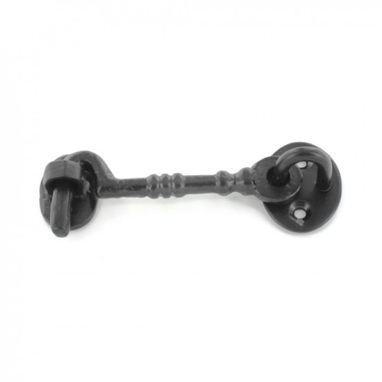 CABIN HOOK CAST BLK 150MM  S5141