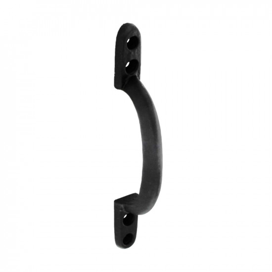 PULL HANDLE CAST BLK 150MM  S5162