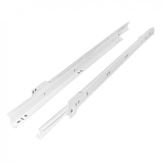 BTM FIX DRWR SLIDE SET WHITE 350MM  S5491
