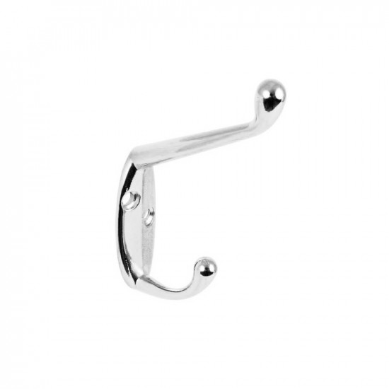 105MM CHROME COAT HOOKS 2PC  S6106