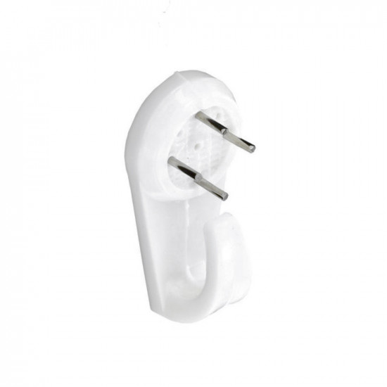 HARD WALL PICTURE HOOKS WHITE 40MM  S6209