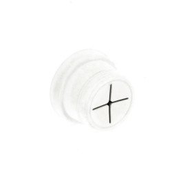 TOWEL HOLDER WHITE SINGLE  S6360