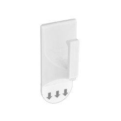 SQUARE REMOVABLE HOOK WHITE 46X80MM  S6460