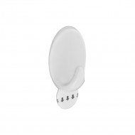 OVAL REMOVABLE HOOK WHITE 40X70MM  S6466