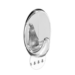 OVAL REMOVABLE HOOK CHROME  S6470