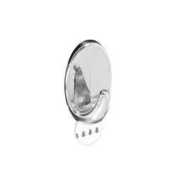OVAL REMOVABLE HOOK CHROME 30X50MM  S6472