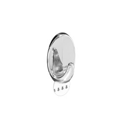 OVAL REMOVABLE HOOK CHROME 23X35MM  S6473