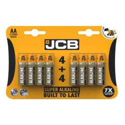JCB LR6/AA 4+4 ALKALINE BATTERY         