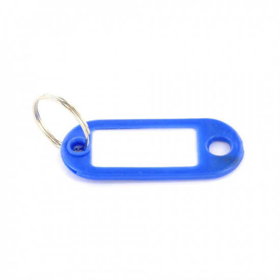 KEY RING W. TAB ASSTD COLOURS  S6884