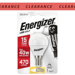 ENERGIZER LED GOLF BULB 5W DIMMABLE     