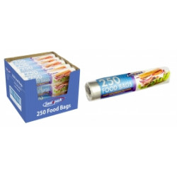 250 LARGE FOOD BAGS ON ROLL