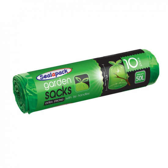 10PK GARDEN SACKS +TIE HANDLE  SAP040