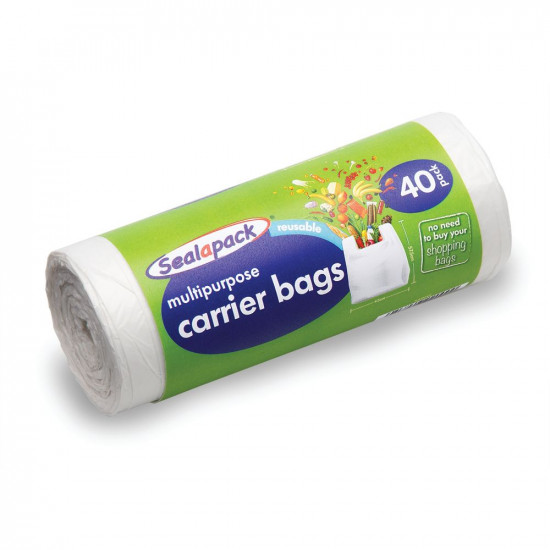 SEAL-A-PACK CARRIER BAGS 40PK  SAP048