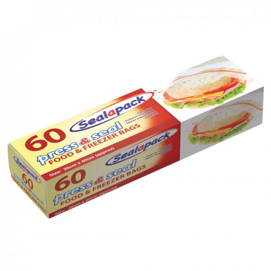 PRESS & SEAL BAGS  60PK     SAP056