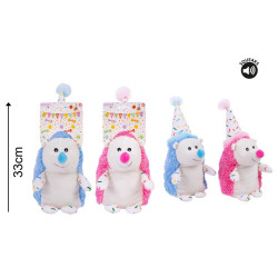 BIRTHDAY HEDGEHOG PLUSH TOY  SC1301     