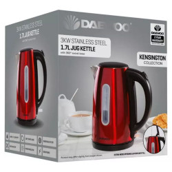 DAEWOO 3W S/S JUG KETTLE SDA1685 RED    