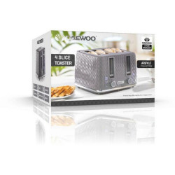 DAEWOO 4 SLICE TOASTER GREY SDA1865     