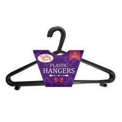 8PK PLASTIC HANGERS    SEW1072          