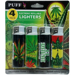 PUFF ELECTRONIC LIGHTERS 4PK