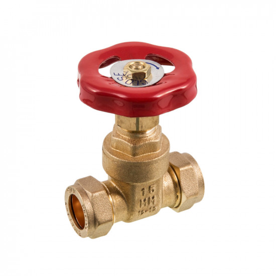 15MM BRASS CXC GATE VALVE  SU9715