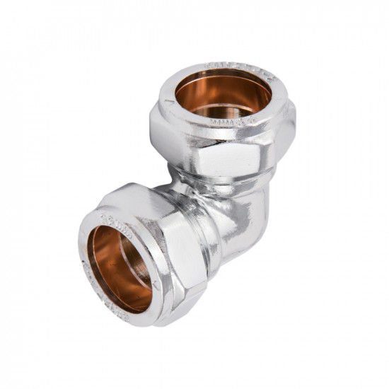 CHROME COMPR ELBOW 15MM 5PC SU9819