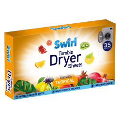 SWIRL TUMBLE DRYER SHEETS 35PACK ASST'D 