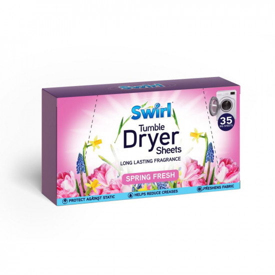 SWIRL TUMBLE DRYER SHEETS 35s SPRING FRESH