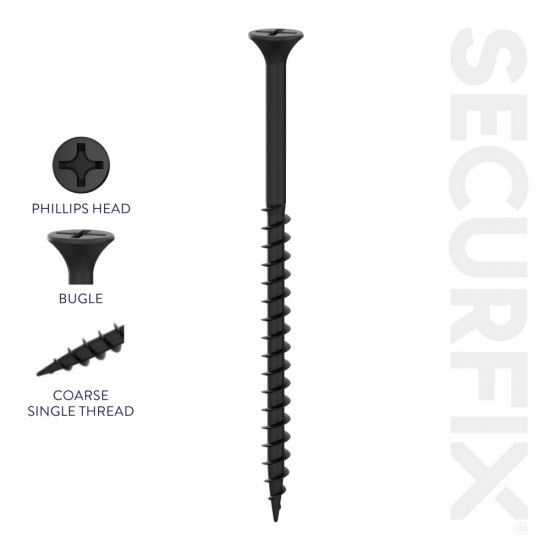 DRYWALL SCREW CSK BK 4.2x65(100)T10600C