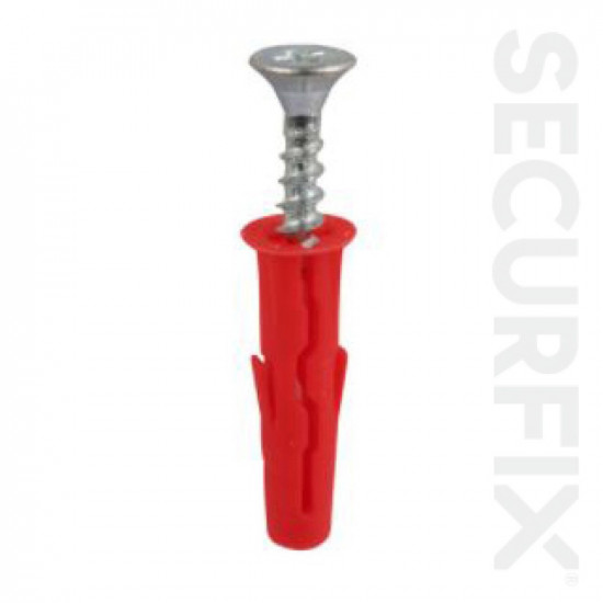 RED PLUGS WITH SCREWS  (20) T11454